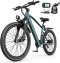 Elegllde E-bike van 24 inch voor volwassenen, 250 W elektrische fiets met 36 V 10 Ah accu, 25 mph snelheid, 7 versnellingen, bereik tot 40 km, city e-bike voor dagelijks pendelen