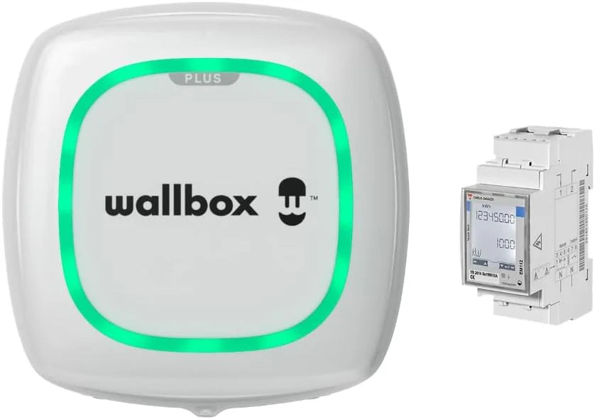 Wallbox Pulsar Plus - Oplader voor elektrische voertuigen, Type 2 connector, Wifi, Bluetooth, OCPP, Binnen/Buiten) (Type 2-7.4 KW | 5 m, Zwart)(Pulsar Plus  Power Meter/7.4kW | 5m/Wit)
