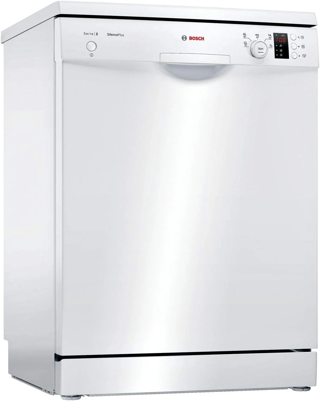 Bosch Vaatwasser, 60 cm, EcoSilence-motor, verschillende programmering, wit, SMS25AW05E