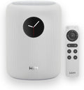 WiiM Sound slimme speaker met 1,8″ touchscreen, Hi-Res 24-bit/192 kHz, AI RoomFit™, 100 W piek, Wi-Fi 6E/Bluetooth 5.3, multiroom  stereoparing, afstandsbediening inbegrepen, Zwart(Wit)