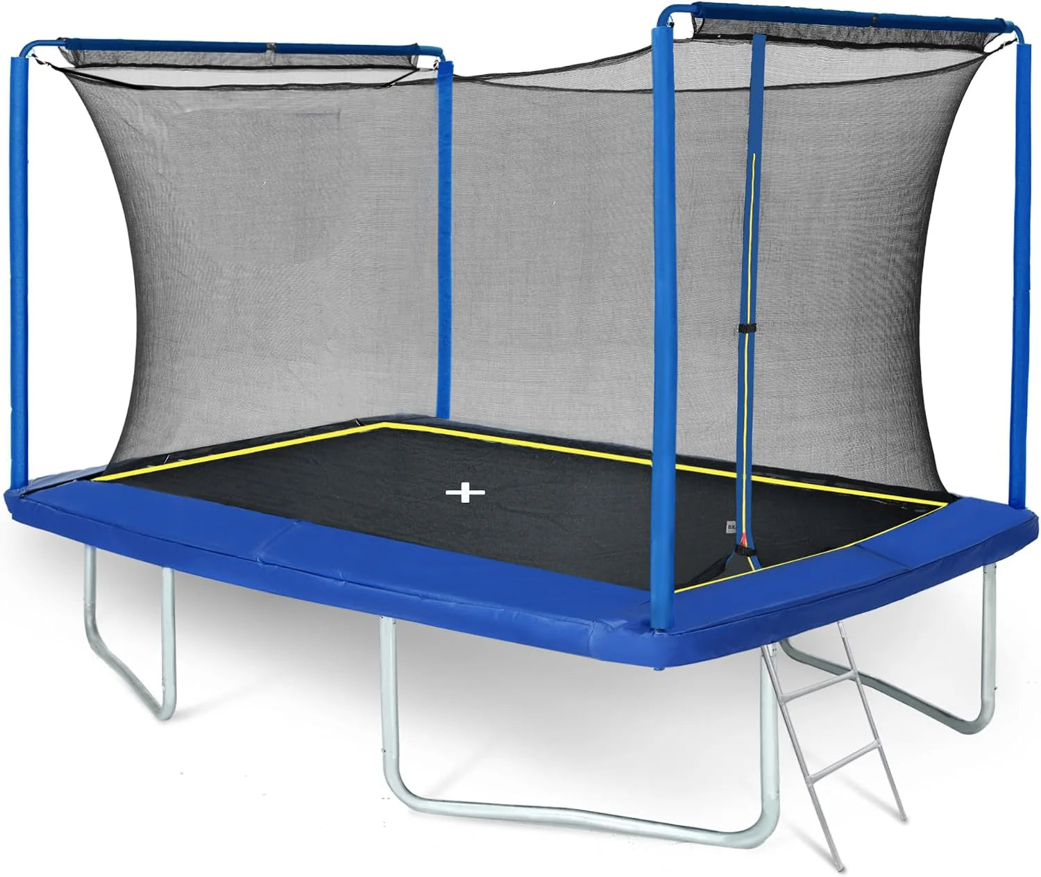 Generisch Rechthoekige trampoline 244 x 366 cm met veiligheidsnet, robuuste constructie, uv-bestendige bekleding, royaal springvlak voor tuin, outdoor, meerdere gebruikers