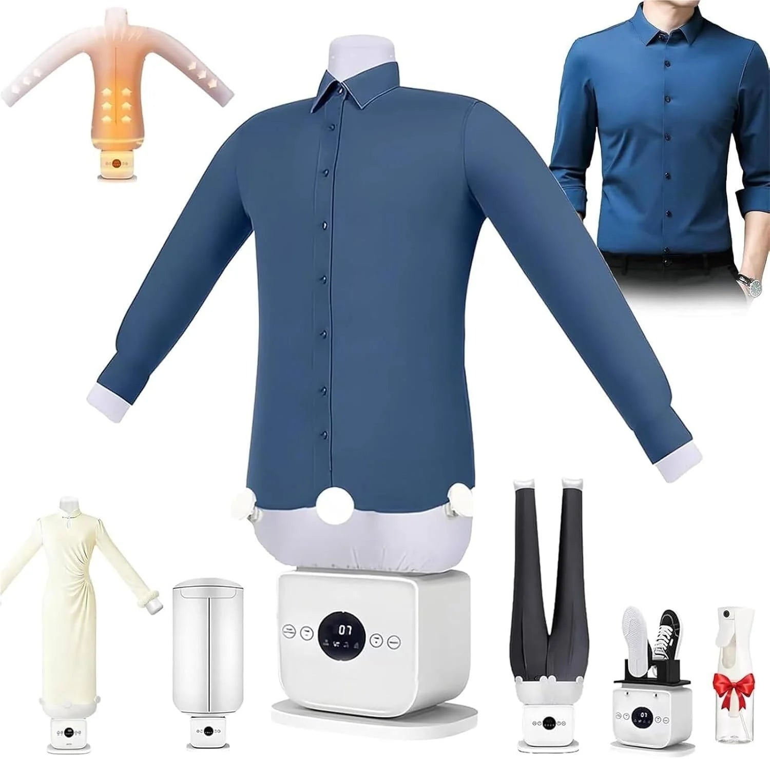 Automatische strijkijzer, snel stomen, drogen in 8 minuten, geïntegreerde aromatherapie-tanktop (Optiona)(Optiond)