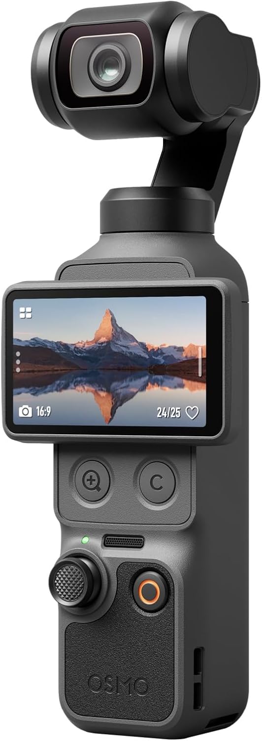 DJI Osmo Pocket 4 Essentiële Combo, pocket gimbal-vlogcamera, 1″ CMOS  4K/240fps, 3-assige stabilisatie, 2× verliesvrije zoom, 14-stops dynamisch bereik, 107GB ingebouwde opslagruimte