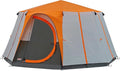 Coleman Achthoekige tent, met grote ramen, met 360 graden zicht, stevige constructie met stalen stangen, volledig geïntegreerd grondzeil, eenvoudige montage, waterdicht(Single)