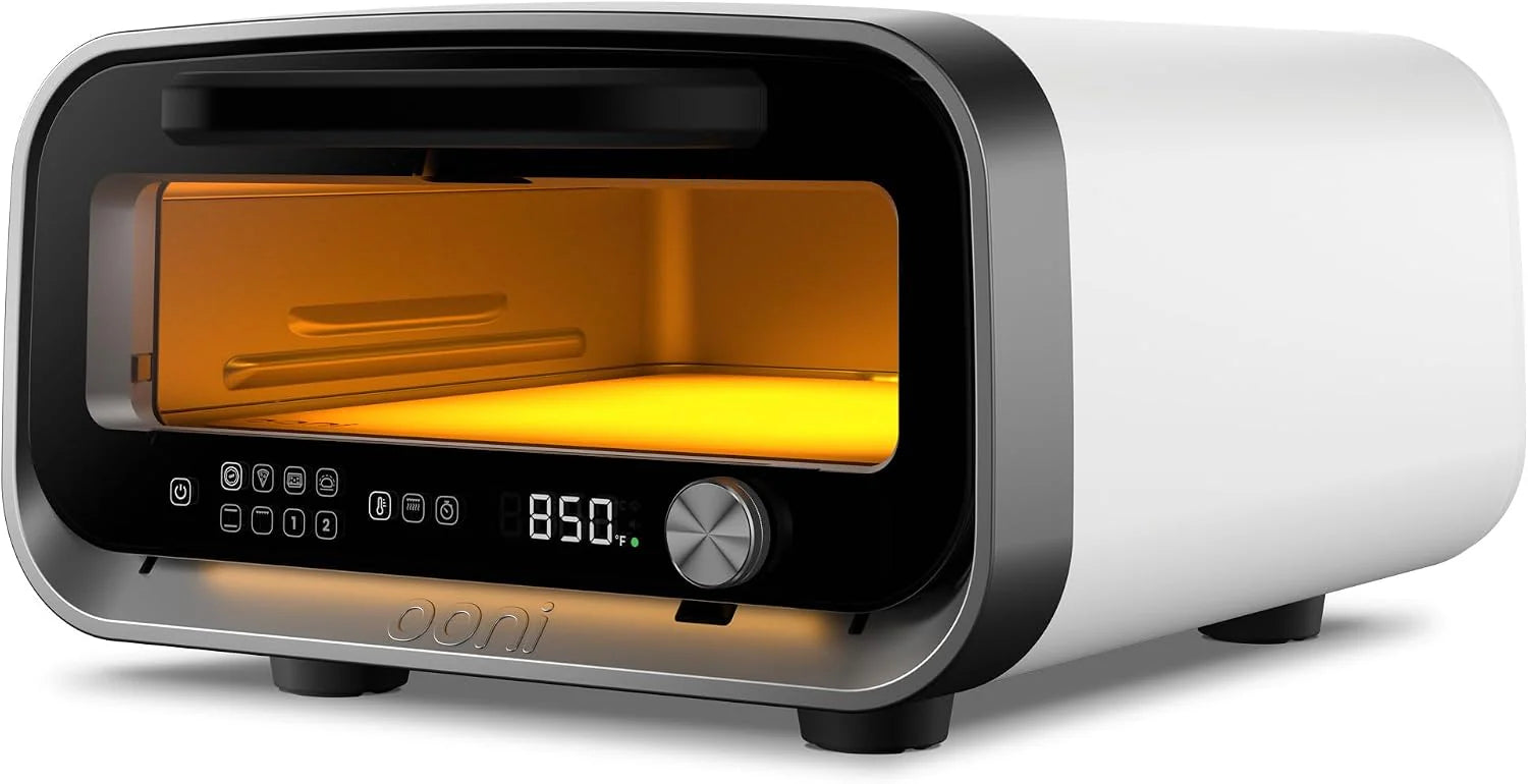 Ooni Volt 2 Elektrische pizzaoven – 30 cm elektrische pizzaoven Intelligence – poolwit – max. temperatuur 450 °C – bakt 30 cm pizza in 90 seconden