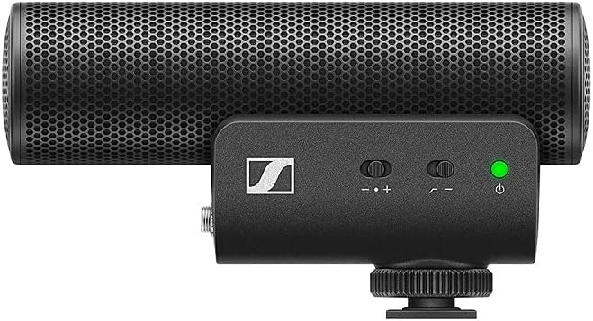 SENNHEISER Professional MKE 400 Directional On-Camera Shotgun Microphone with 3.5mm TRS and TRRS Connectors for DSLR, Mirrorless & Mobile , Connects with Auxiliary