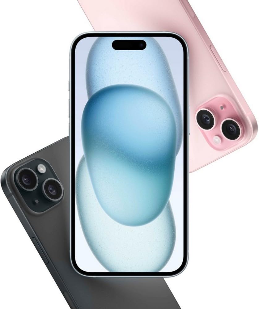 Apple iPhone 15 Plus, 128GB, Pink - Unlocked (Renewed)