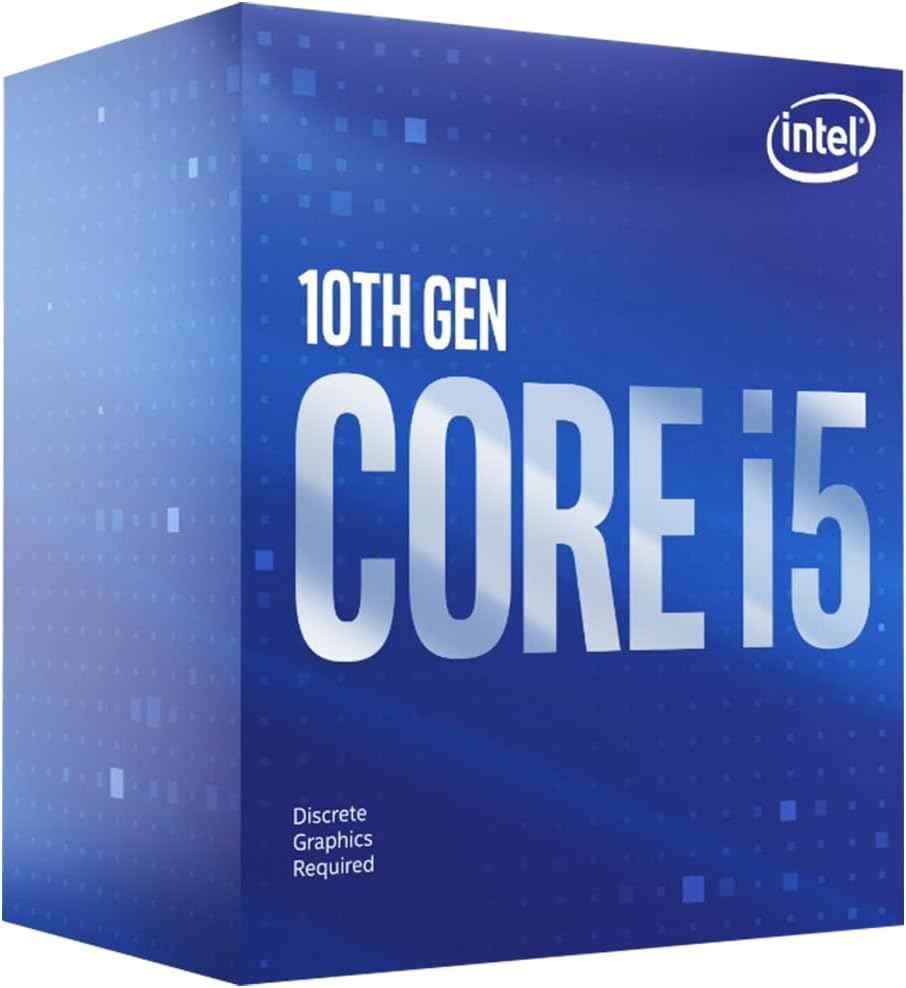 Intel Core i5-10400F Desktop Processor 6 Cores up to 4.3 GHz Without Processor Graphics LGA1200 (Intel 400 Series chipset) 65W, Model Number: BX8070110400F