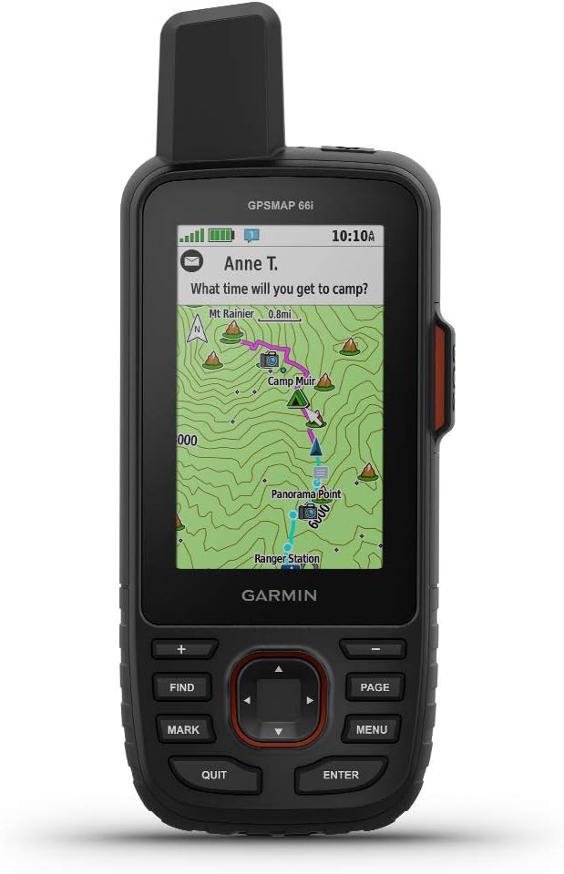 Garmin GPSMAP 66i, GPS Handheld and Satellite Communicator, Featuring TopoActive mapping and inReach Technology (Renewed)