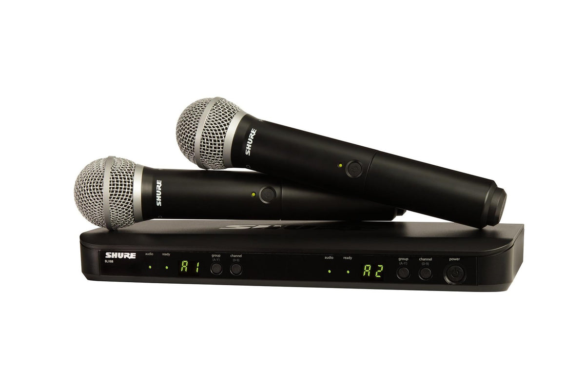 Shure BLX288/PG58 Dual Wireless Vocal System - H10 Band