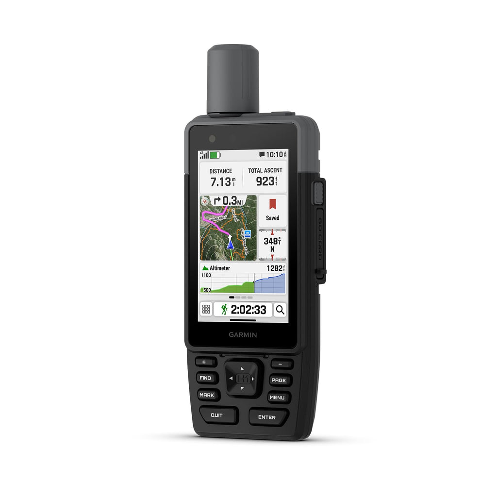 Garmin GPSMAP H1i Plus Rugged Hiking Premium GPS Handheld Navigator with inReach Plus Satellite Technology to Share Text, Photos, Voice Messages, SOS Off-Grid, Long Battery Life, Preloaded Maps Bundle