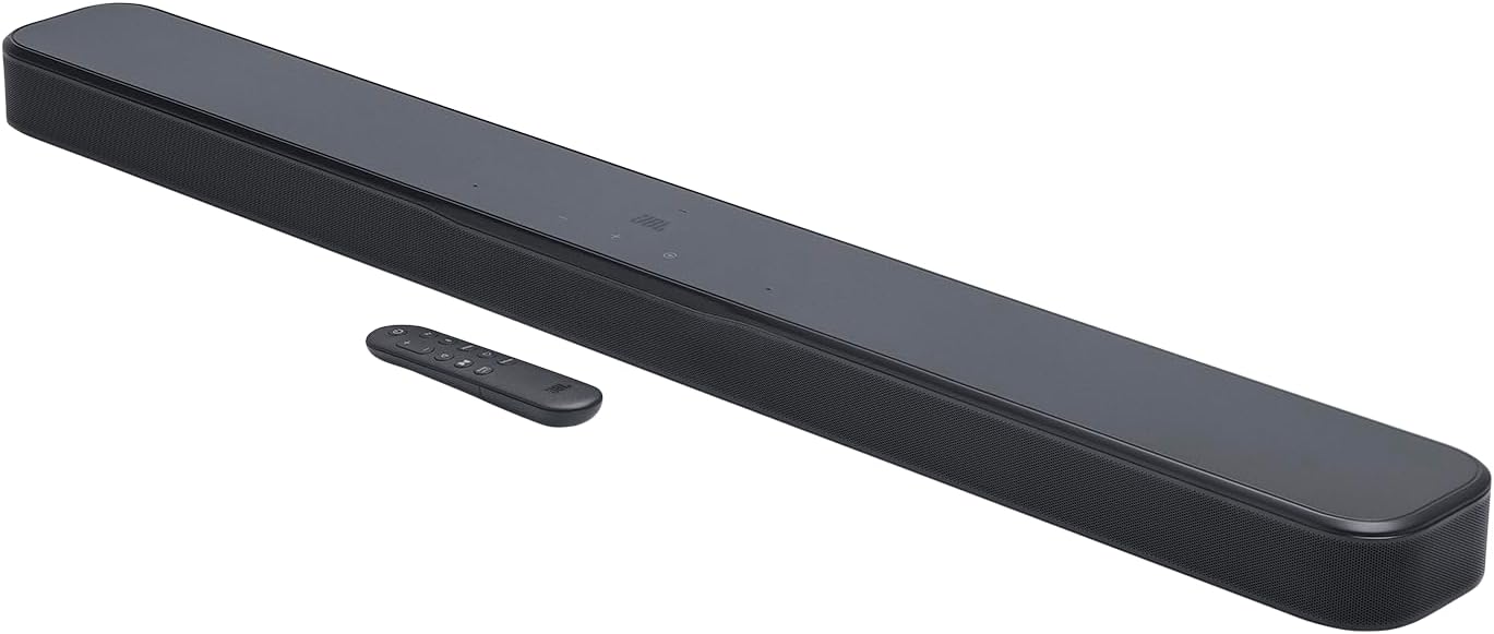 JBL Bar 300 MK2, 5.0-kanaals All-in-One Bluetooth Soundbar voor tv met Dolby Atmos Surround Sound, HDMI eARC, Wi-Fi, 4K-video, PureVoice 2.0 en MultiBeam 3.0, Zwart
