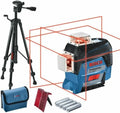 Bosch Professional bouwlaser GLL 3-80 C (rode laser, binnenafwerking, met appfunctie, werkbereik: 30 m, 4 batterijen AA)('+ Statief)