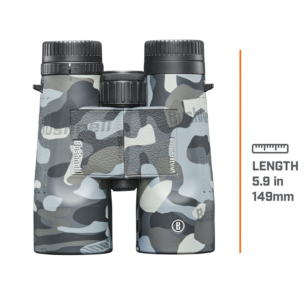 Bushnell Blackout Camo 10x42 IPX7 Waterproof Binoculars with Fully-Multi Coated Lenses and Durable Rubber Armor, Binoculars for Hunting, Boating Birdwatching