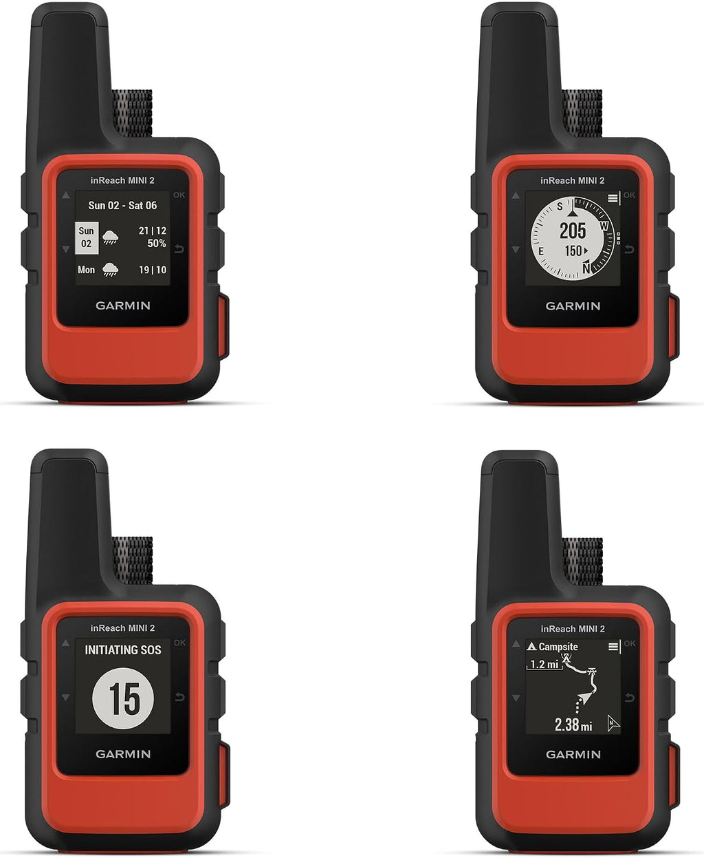 Garmin inReach Mini 2 Satellite Communicator with Accessories Bundle
