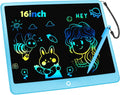 LCD Writing Tablet Doodle Board, 16inch Colorful Drawing Tablet Writing Pad, Kids Travel Essentials, Toddler Toys for 3 4 5 6 7 8 Year Old Girls Boys- Christmas and Birthday Gifts