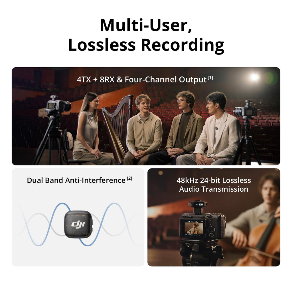 DJI Mic Mini Combo + Silicone Case + Colorful Wind Muff + Selfie Light
