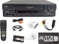 JVC VCR VHS Transfer w/Remote, USB Adapter, HDMI Converter (Renewed)