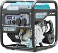 Könner  Söhnen KS 3300i. Benzin-Invertergenerator 3300W, stroomgenerator met 2xSchuko 230V, noodstroomgenerator met LED-display, generator met koperen wikkelingen, EURO 5(Zwart)
