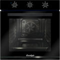60 cm inbouwoven, 60 liter grote oven met stekker, 2200 W, 6 functies, mechanische draaiknop, 120 minuten timer, achterventilator, 230 V, 50 Hz