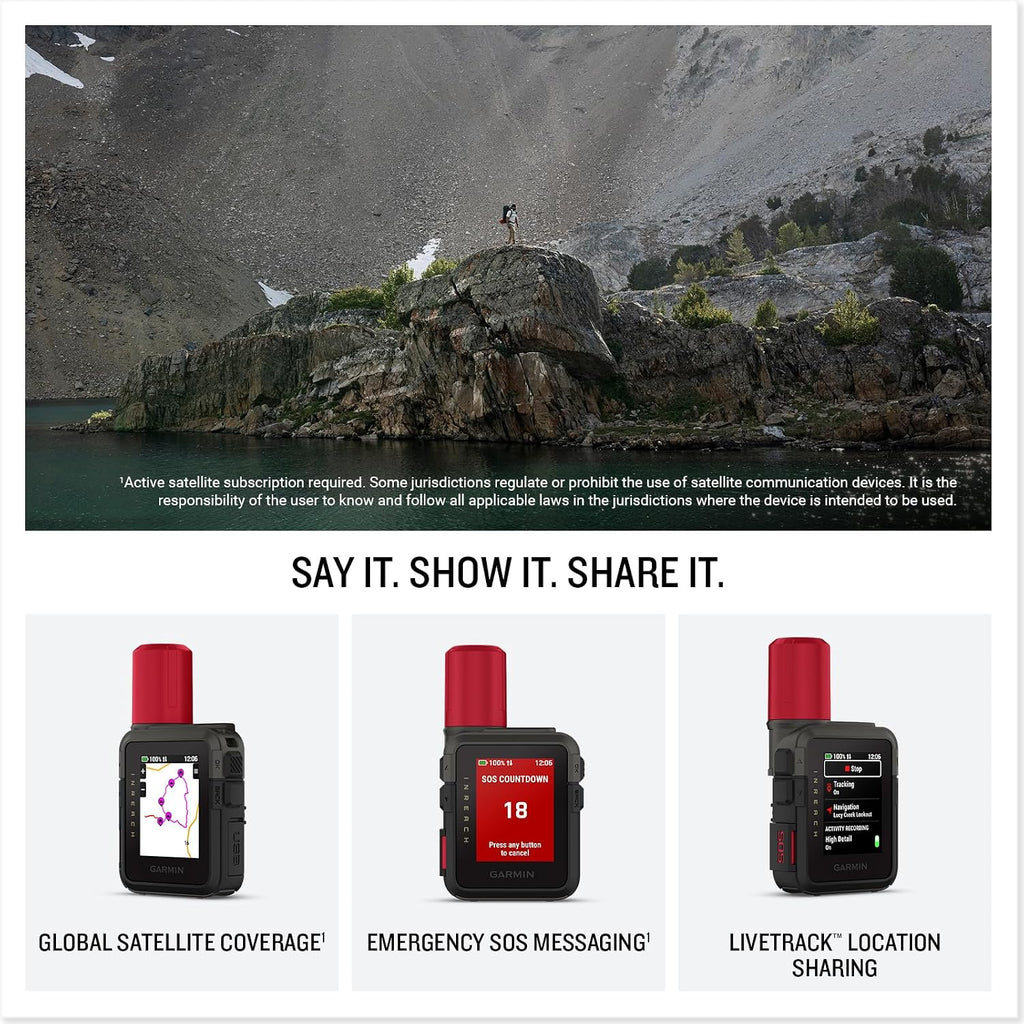 Garmin inReachÂ® Mini 3 Plus, SOS Satellite Communicator