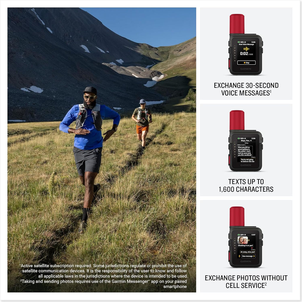 Garmin inReach Mini 3 Plus Satellite Communicator Color Touchscreen Bundle