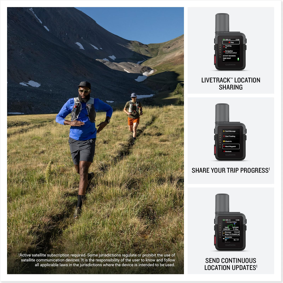 Garmin inReach Mini 3 Plus Satellite Communicator Color Touchscreen Bundle