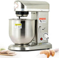 Commerciële keukenmixer, elektrische staande mixer, 3 snelheden, kantelbare kop, keukenmixer voor het maken van deeg, 5 liter (Silver 5L)(Silver/7L)