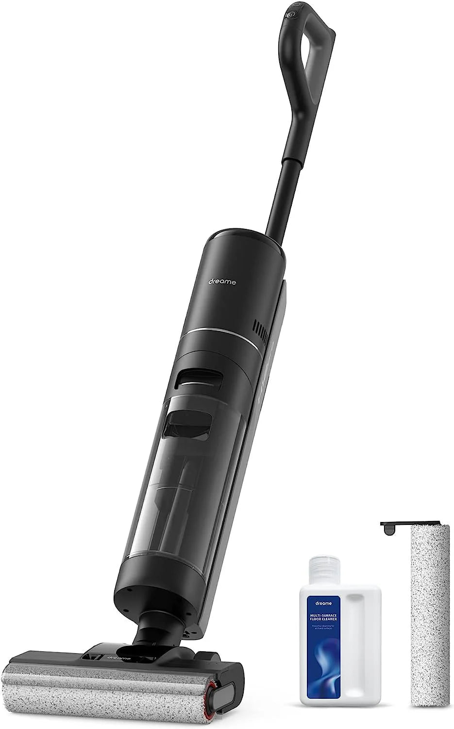 DREAME H12 Pro FlexReach natte en droge stofzuiger, 180° plat bereik, in 5 minuten droog, zuigkracht van 18 kPa, heet water van 90 °C, reiniging langs twee randen, reinigingstijd van 50 minuten(H12 Pro)