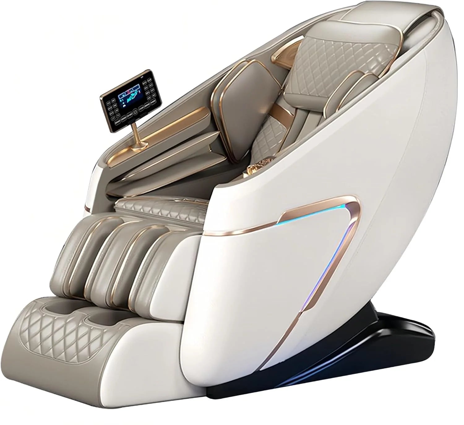 Volautomatische SL-Track Massagestoel Met 4D-mechanisme Voor Volledige Lichaamsmassage, Geschikt Voor Woonkamers Thuis(Bianco)
