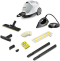 Kärcher Stoomreiniger SC 4 EasyFix Iron, stoomdruk: 3,5 bar, opwarmtijd: 4 min., vermogen: 2.000 W, oppervlakte: 100 m², 2-tanksysteem: 0,5 + 0,8 l, met EasyFix vloerreinigingsset en stoomstrijkijzer