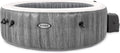 Intex PureSpa Greywood Deluxe Pure SPA Whirlpool, bubble massage, donkergrijs, houtlook, diameter 216 x 71 cm