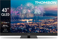 THOMSON 65 Inch (164cm) QLED Pro 144Hz Google Smart TV, Wi-Fi, Dolby Audio, HDR10, Bluetooth 5.1, Triple-Tuner (Kabel/Satelliet/Antenne), HDMI, CI+, A+ Paneel - 65QG7C14(QLED Plus/43 Inch Centrale voeten/Zwart)