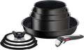 Tefal L3959243 Ingenio Unlimited ON, 13-delige pannenset, ruimtebesparend, stapelbaar, afneembare handgreep, veilige coating, duurzaam, alle warmtebronnen incl. inductie(Pannenset 8-delige)