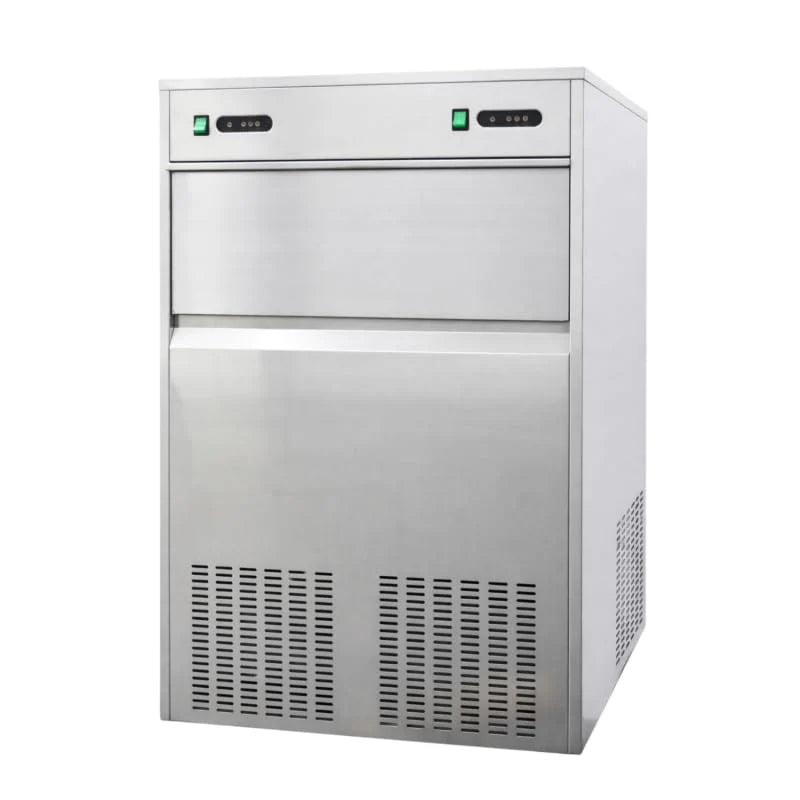 Professionele holle ijsblokjesmachine, 120 kg/24 uur, reserve 55 kg, R290