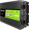 Green Cell Omvormer Auto 48V naar 230V 5000W/10000W Gemodificeerde Sinusgolf – Ideaal voor Laptops, Kamperen, Elektronische Apparaten in Voertuig(12V/2000 W.)